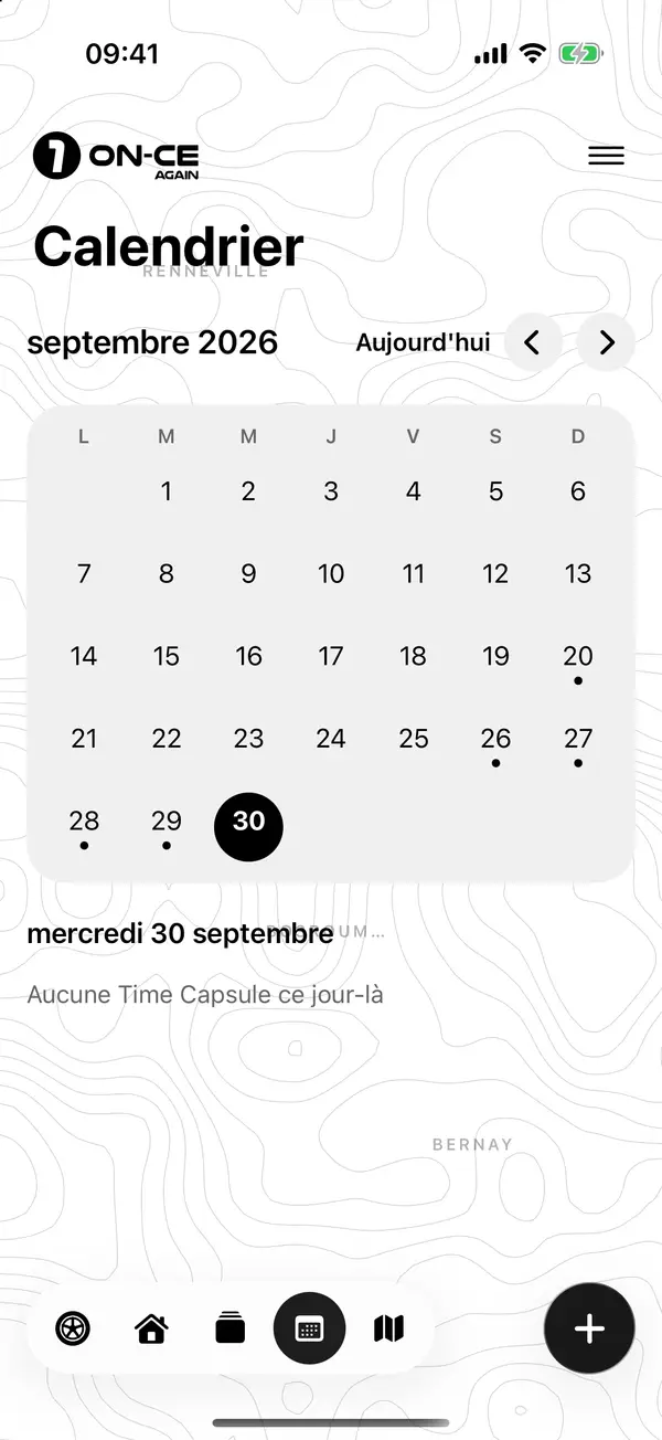 Calendrier de septembre 2026&nbsp;: un point sous chaque jour passé sur la route